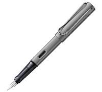 Lamy AL-star graphite - Stylo Plume avec grip ergonomique et plume acier en taille M - corps en aluminium léger - avec cartouche T 10 bleue - Droitier