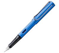 Lamy AL-star oceanblue - Stylo Plume avec grip ergonomique et plume acier en taille B - corps en aluminium léger - avec cartouche T 10 bleue - Droitier