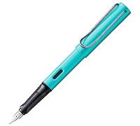 Lamy AL-star turmaline - Stylo Plume avec grip ergonomique et plume acier en taille B - corps en aluminium léger - avec cartouche T 10 bleue - Droitier