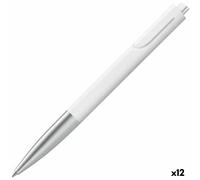 Stylo à bille rétractable noto white silver