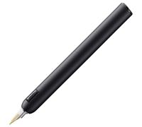 Lamy dialog cc all black - stylo plume sans capuchon avec mécanisme à vis -plume en or bicolore 14 ct, part. plaquée platine, taille F -avec cartouche d'encre T 10 bleue et conv. Z 27 -pour droitiers