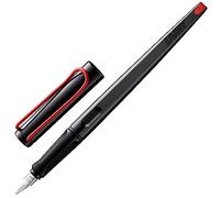 Lamy joy black - Stylo-plume calligraphique avec grip ergonomique et plume en acier poli d'une largeur de trait de 1,1 mm - Stylo-plume avec ressort de traction - avec cartouche d'encre T 10 bleu