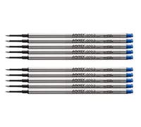 Lamy M 63 Mine de rechange pour stylo roller Largeur de trait : M, bleu, Lot de 10