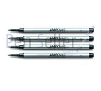 Lamy M 63 Mine de rechange pour stylo roller Largeur de trait : M, noir, Lot de 4