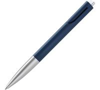 Lamy noto blue-silver stylo à bille - stylo à bille puriste avec corps triangulaire en plastique - clip émergeant du contour du corps - avec recharge grande capacité M 16 en largeur M en noir