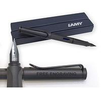 Lamy Safari 017 Stylo à plume Noir anthracite mat + coffret cadeau Gravure offerte Personnalisable FINE NIB