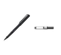 Lamy Safari 1203065 017 M - Stylo plume, stylo moyen, noir mat & Convertisseur pour stylo plume noir