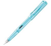 Lamy Stylo-plume Safari Aquasky - plume acier B grip ergonomique, ASA, cartouche bleue T10 (droitier)