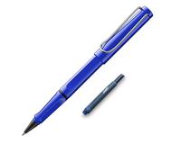 Lamy Safari roll-ink - Stylo à bille classique intemporel avec poignée ergonomique et largeur de trait M - Boîtier en plastique ASA robuste - Avec cartouche d'encre + cartouche supplémentaire