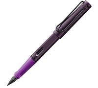 Lamy safari violet blackberry - Stylo Plume avec grip ergonomique et plume acier blacke en taille EF - matière plastique robuste ASA - avec cartouche T 10 bleue - Droitier