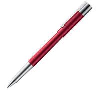 Lamy scala pianored Stylo roller - Stylo puriste dans un boîtier robuste en métal tout en métal et finition laquée brillante - Poignée polie et largeur de trait M - Avec mine M 63 en noir