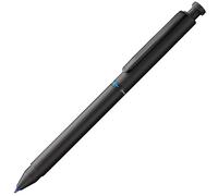 Lamy st black tri pen - crayon mécanique et stylo à bille fins en acier inoxydable tout-en-un - recharge pour stylo à bille M 21 en bleu et rouge et recharge pour crayon à mine fine M 41 (0,5 mm)