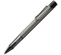 Lamy Stylo à bille Lx ruthénium - stylo léger avec grip ergonomique transparent et largeur de trait M - corps en aluminium anodisé - recharge grande capacité M 16 noire et étui métallique inclus