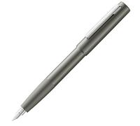 Lamy Stylo plume aion graphite - stylo plume moderne dans un boîtier en alu anodisé, léger et sans soudure - clip en acier inoxydable et plume acier de largeur M - cart. d'encre bleue T10 incl.