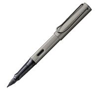 Lamy Stylo plume Lx en ruthénium - Plume revêtue de PVD et prise ergon. - Plume en acier de taille B - Corps léger en aluminium - Cartouche d'encre bleue T 10 et un étui métal - Pour droitiers