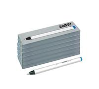 LAMY T11 Lot de 6 cartouches d'encre pour stylo roller à cartouche modèle 311 Lamy balloon - 18 mines - Avec grand stock d'encre et pointe d'écriture en acier inoxydable bleu (effaçable)