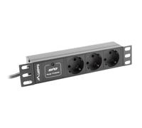 lanberg barre dalimentation en rack pdu 03f 0200 bk 10 2 m 3 prises electriques