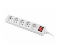 Lanberg Curve 5X 230V PL - Blanc