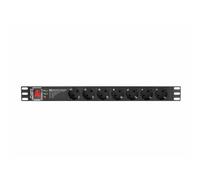 Lanberg Multiprise PDU 1U PDU-PRO-07F-0200-BK 7 prises 16A 2 m noir