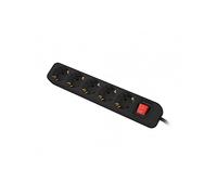 Lanberg Multiprise 5 prises Schuko PS1-05F-0150-BK Protection enfants Interrupteur 1,5 m Noir