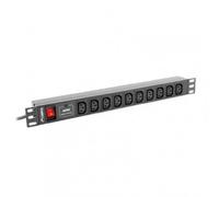 Lanberg PDU-10I-0200-IEC-BK - Noir