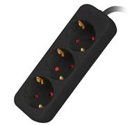 Lanberg Multiprise PS0-03F-0150-BK 3 prises SCHUKO avec protection enfant 1,5 m Noir