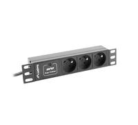 LANBERG REGLETA DE ALIMENTACIÃ“N Para Rack DE 10 "(1U, 16A, 3X 230V PL)