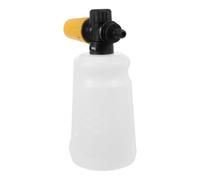 Lance à Mousse 700ml pour Lavage Voiture, Raccord Rapide 1/4 | Plastique Jaune, Débit Réglable et Joint Étanche, pour Nettoyage Multi-Surfaces, Pare-Brise et Atelier