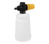 Lance à Mousse Réglable pour Voiture, Raccord Rapide 1/4,700 ml | Plastique Jaune, Joint Étanche et Maille Intégrée, Lavage Extérieur, Vitres et Pick-Up