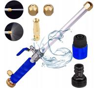 Lance à pression pour tuyau d'arrosage 3/4"" (Lance, adaptateur 3/4"" et 3 buses) SET4