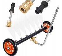 Lance de nettoyage sous châssis Rosfix sur roues avec raccord rapide 1/4" + adaptateur à baïonnette pour Kärcher K