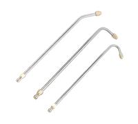 Lance de Nettoyeur 3pcs en Acier Inoxydable Haute Pression | Raccords à Dégagement Rapide, Nettoyage des Gouttières et Zones Difficiles, Fête Estivale