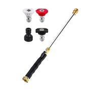 Lance Haute Pression pour Tuyau d’Arrosage - Buse Réglable 3 Modes avec Poignée Antidérapante, pour Lavage Auto, Jardin, Pelouse, Patio et Fenê3