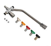 Lance Mousse Double Connecteur Acier Inox 1/4" Rapide | Double connecteur, acier inox, valve 2 voies, switch rapide, compatible Kärcher Nilfisk