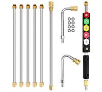 Lance rallonge nettoyeur haute pression - Lance haute pression - 4000 PSI - 6 buses - Raccord rapide 1/4"