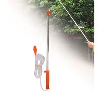 Lance télescopique 2,6 m en acier inoxydable, tuyau d’arrosage multifonction et rallonge de pulvérisateur pour jardin et arbres
