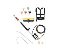 Lance Télescopique pour Nettoyeur Haute Pression 543,7cm Avec Tête de Brosse 4000PSI