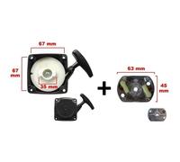 Lanceur pour moteur thermique 52 cm3 - Démarrage rapide - Compatible avec débroussailleuses Berlan, Fuxtec, Mc Dillen