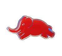 Lancia 21290 Autocollant 3D officiel éléphant rouge, 56 x 29 mm