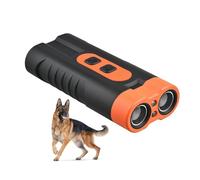 Lancoon Appareil anti-aboiement avec ultrasons pour chien - Lampe de poche portable à double tête rechargeable - Entraînement comportemental durable - Pour intérieur et extérieur