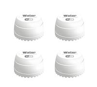 Lancoon Lot de 4 capteurs d'alarme de fuite d'eau Wi-Fi 100 dB avec alertes par application, détecteur d'inondation de qualité commerciale pour équipement de centre de données, hôtel, piscine