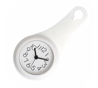 Lancoon Mini Horloge de Douche, Imperméable, Résistante à la Brume, Alimentée par Piles, Horloge à Ventouse avec Petit Trou Crochet sous, Cuisine Salle de Bain pour Voyage Travail