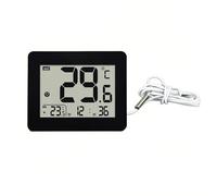 Lancoon Thermomètre Digital Intérieur Extérieur, Ecran LCD HD Max/Min, Mesure la Température de l'Eau de la Baignoire avec Sonde Imperméable pour Salle de Bain Chambre Salon