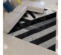 LANDERSION 90x120cm Tapis lavables Bohèmes pour Chambre entrée Salon Table de Chevet géométrie Minimaliste Moquette intérieure Abstraite Non dérapante et Douce
