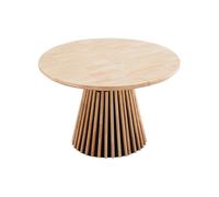 LANDIA - Table de repas ronde extensible en bois D100 Marron