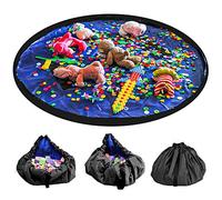 LandJoy Sac de rangement Jouet，60 Pouces Enfants Tapis de Jeu Sac de Rangement Pliable Grand Tapis de jouets Jouets pour Enfant（150cm）