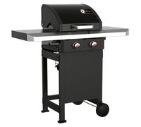 LANDMANN Barbecue à gaz Rexon 2.0, 135 cm, noir, 22146 GR, en fonte émaillée - Barbecue pour grillades, appareil de cuisson pour barbecue, idéal pour partager des moments conviviaux autour du grill