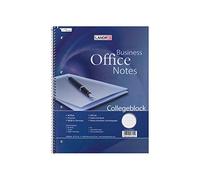 Landre 100050245 Lot de 10 blocs Collegeblock Office de 80 feuilles à arracher A4 blancModèle : Office - Bloc-notes - Format A4-80 feuilles lignées détachables