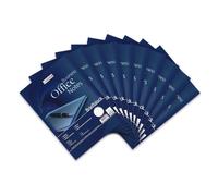 LANDRÉ 100050262 Lettre Bloc Office, A4, 50 feuilles, blanches, 70 g/m², lot de 10 Modèle : Office - Bloc-notes - Format A4-50 feuilles lignées