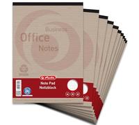 LANDRÉ 100050282 Bloc-notes recy IN A4, quadrillé, perforé, 60 g/m² Papier recyclé, lot de 10, 50 feuilles Bloc-notes Recycling A4 50 Quadrillé